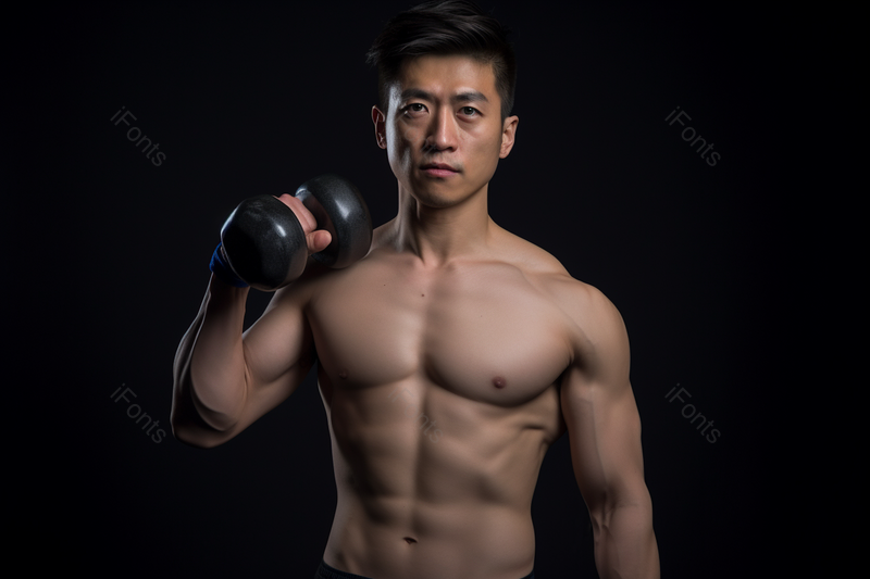 运动男性哑铃身材展示,高清,摄影图,摄影图片,图片大全,摄影图免费下载